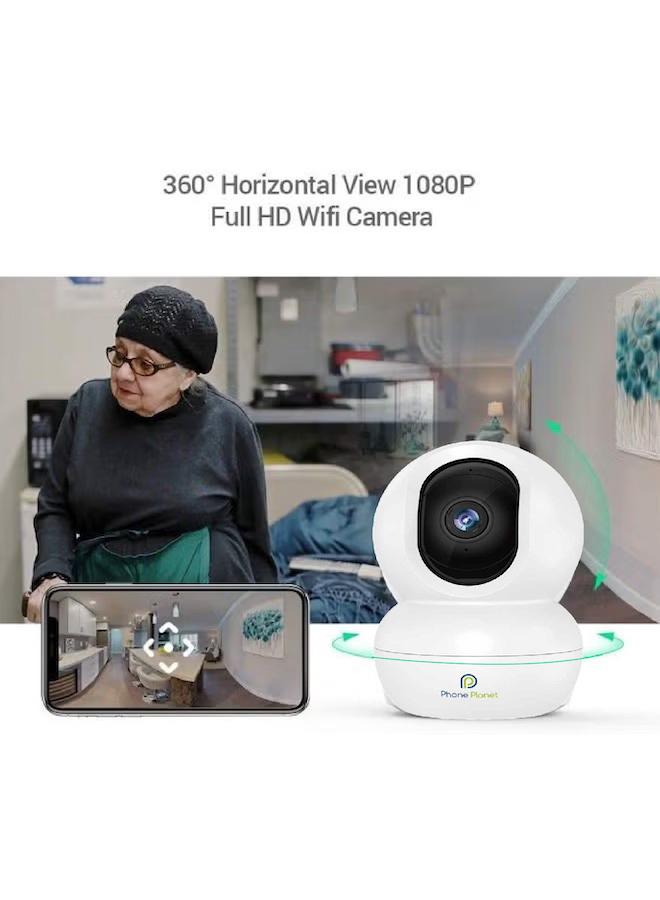 Phone Planet Wifi Camera Wi-Fi 2MP 2048P Smart Home Security Camera White with Smart Application With 64 memory card - Image 5