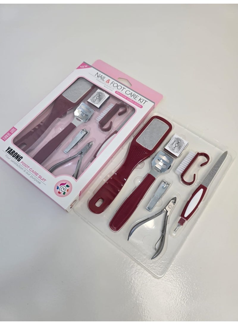 يورنج مجموعة عناية متكاملة بالأظافر والقدم  7 قطع بجودة عالية - Image 1