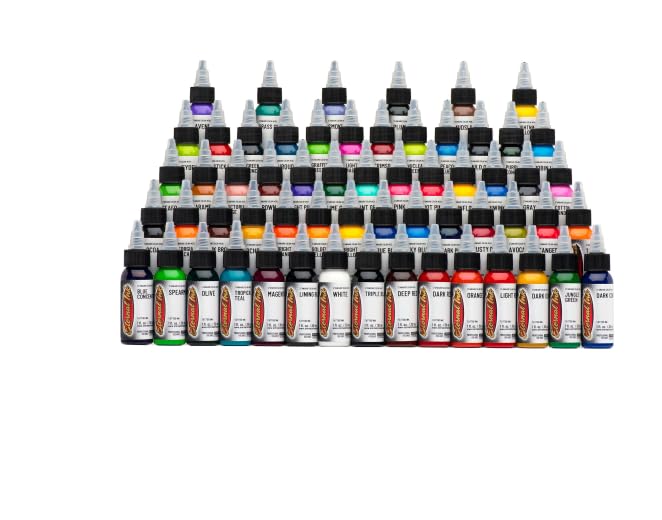 Eternal Tattoo Ink – Original USA Made Tattoo Inks for Professional Artists – Bright, Long-Lasting Colours – Skin-Safe, Vegan & Sterile – 1oz Bottles – Tattoo Supplies Shield Plus (Peacock Blue)