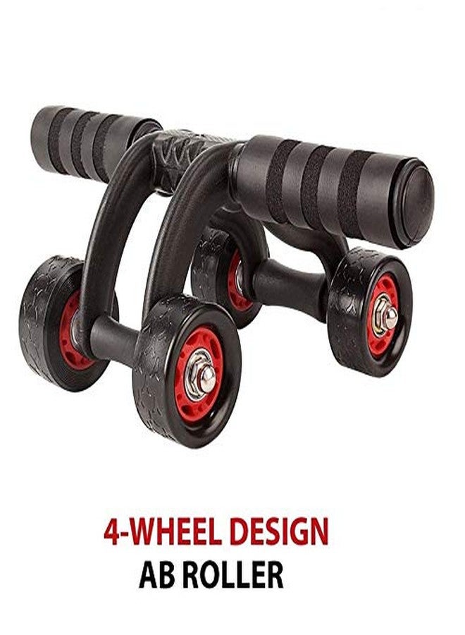 Vruta® Ab Wheel Fitness Equipment Abdominal Core Workouts and Belly Fat Reducer 4 Wheel Roller Unisex Fitness Training Toning Back and Arms Exercise - Image 4