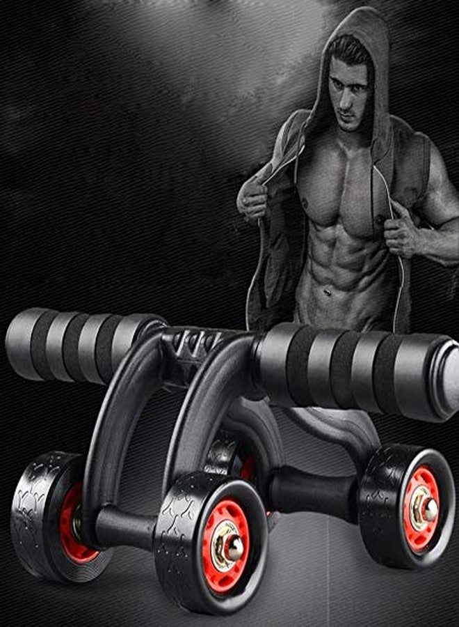 Vruta® Ab Wheel Fitness Equipment Abdominal Core Workouts and Belly Fat Reducer 4 Wheel Roller Unisex Fitness Training Toning Back and Arms Exercise - Image 1