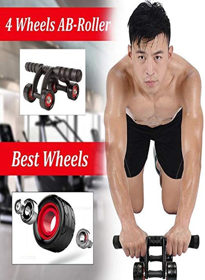 Vruta® Ab Wheel Fitness Equipment Abdominal Core Workouts and Belly Fat Reducer 4 Wheel Roller Unisex Fitness Training Toning Back and Arms Exercise - Image 5