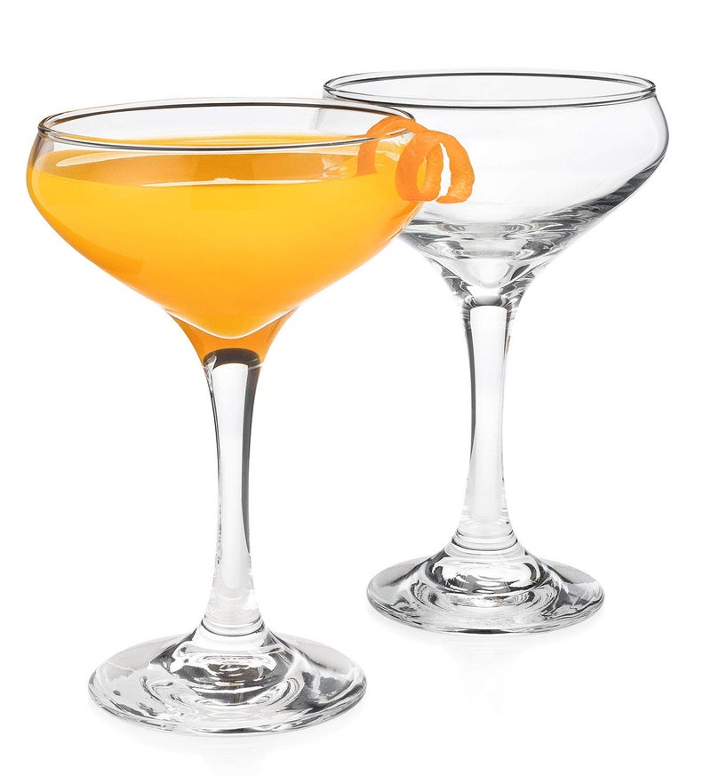 HISTORY COMPANY The 1930 Literary Round Table-Inspired Cocktail Coupe Glass, 2-Piece Set – True Standard for Craft Cocktails and Champagne Service (Gift Box Collection) - Image 1