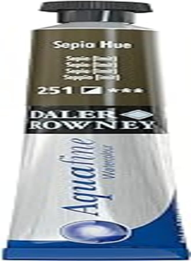 Daler Rowney Aquafine 8ml Watercolor - Sepia Hue