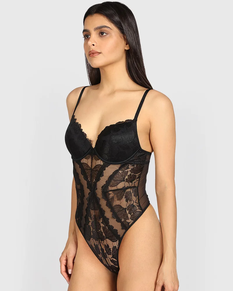 لا سينزا La Senza Sexy Sleep Lace Bodysuit