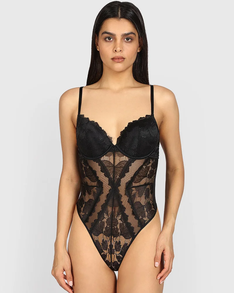لا سينزا La Senza Sexy Sleep Lace Bodysuit