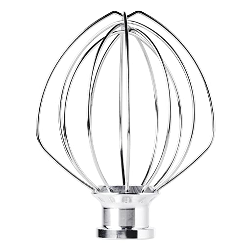 Moloudan K45WW 6-Wire Whip Attachment for KitchenAid 4.5 and 5 Quart Tilt-Head Stand Mixer, Egg Cream Stirrer, Cake Mayonnaise Whisk, Whisk Attachment for KitchenAid Mixer Accessories - Image 1