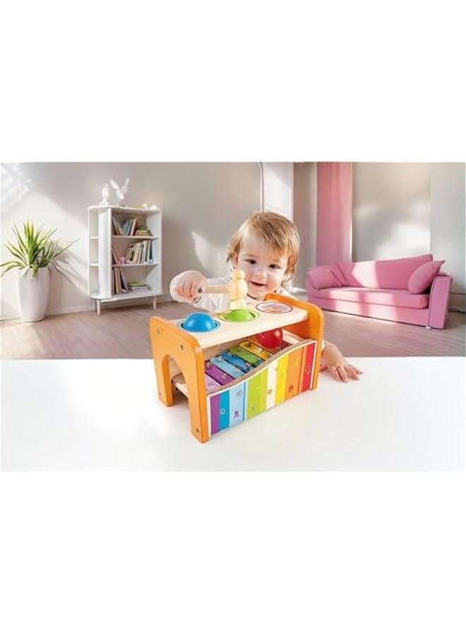 Pound & Tap Bench with Slide Out Xylophone - Award Winning Durable Wooden Musical Pounding Toy for Toddlers  - Image 5