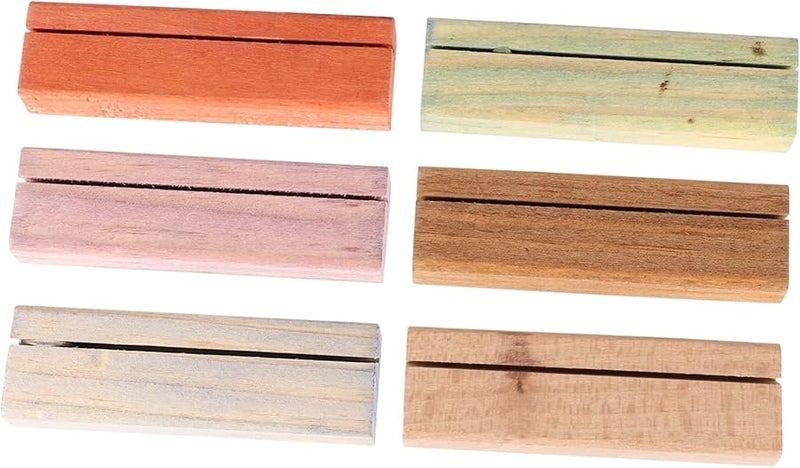 Wooden Place Card Holders Elegant Table Number Stands For Weddings Parties And Office Decor - Image 1