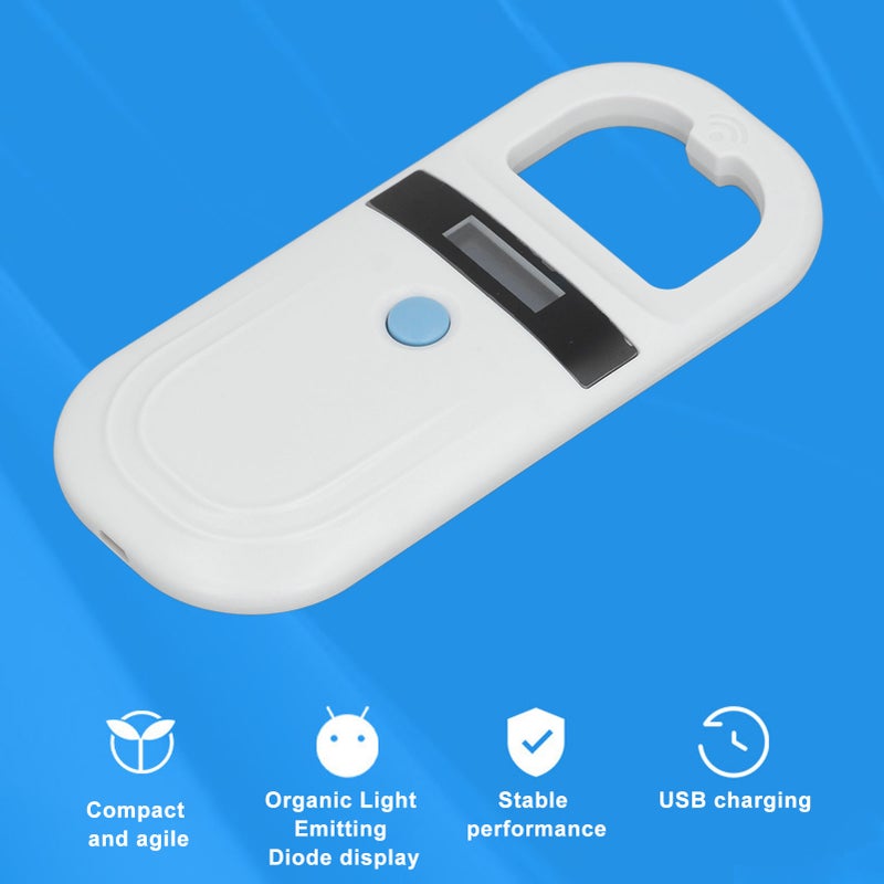 Animal Tag Reader Portable 134.2KHz 128 Records Data Storage Animal Chip Scanner for Pet Livestock Wildlife 5V - Image 4