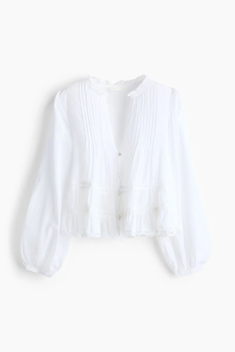 H&M Pintucked blouse