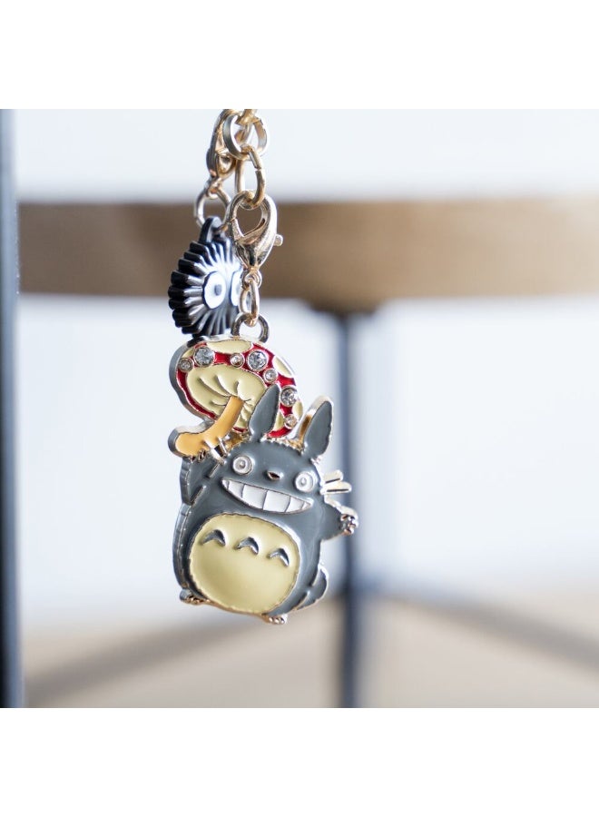 Studio Ghibli My Neighbor Totoro Metal Keychain – Totoro Mushroom - Image 1