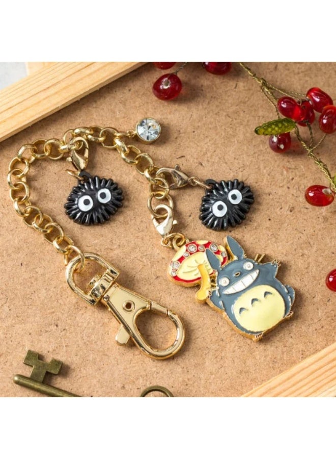 Studio Ghibli My Neighbor Totoro Metal Keychain – Totoro Mushroom - Image 2