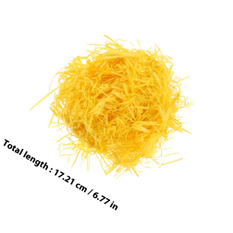 5 Packs 100g Paper Filament Box Filling Paper Shredded Paper Filament Party Supplies (Yellow) - Image 2