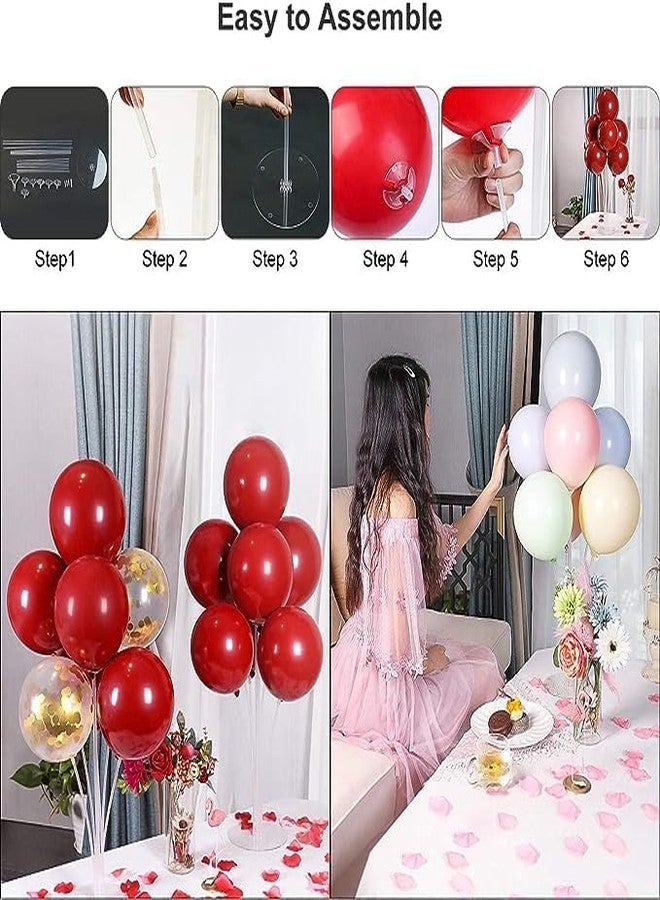 Acquwistach Balloon Stand Kit for Party and Wedding Decorations Celebrations 4 Sets Balloon Stands fot Table with 28 Sticks 28 Cups and 4 Bases - Image 4