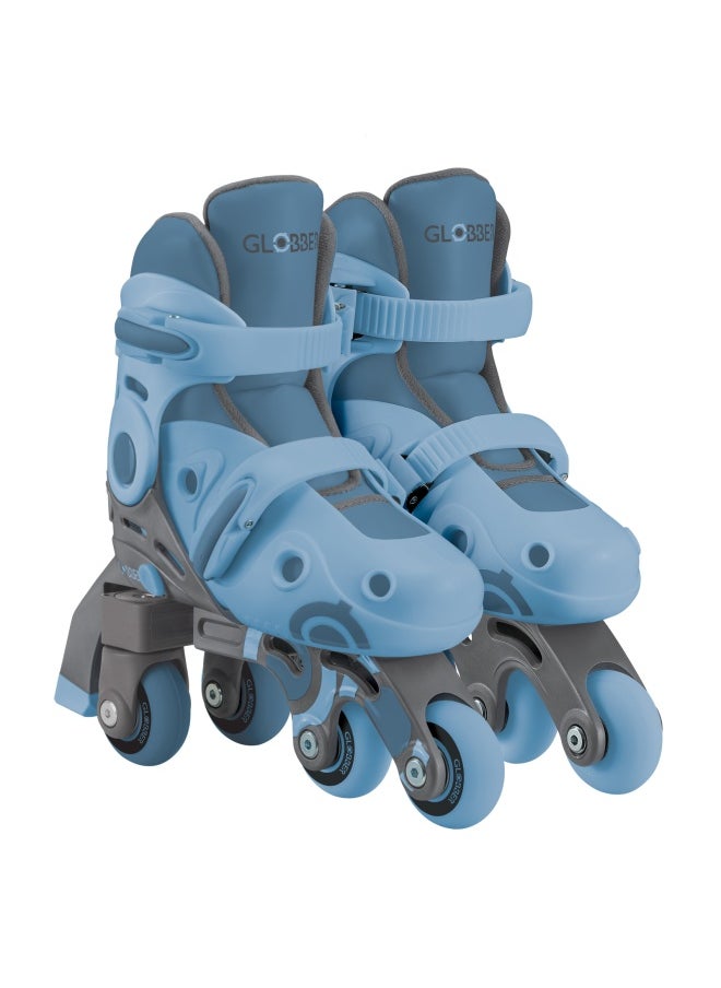 GLOBBER - Learning 2-In-1 Inline Adjustable Skates (Blueberry, S/M) - Image 1