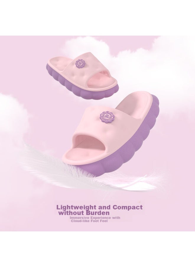 Paul Frank Slippers For Women, Summer Outdoor Wear, Non-slip Home Shoes, Sandals, Pink, Size 38-39
