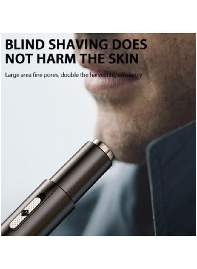 ميون ماكينة تشذيب شعر الأنف الكهربائية المحمولة متعددة الوظائف، ماكينة تشذيب شعر الأنف القابلة لإعادة الشحن عبر USB للجنسين 2 في 1 ماكينة تشذيب شعر الوجه غير مؤلمة مع شاشة LCD باللون الأسود - Image 5