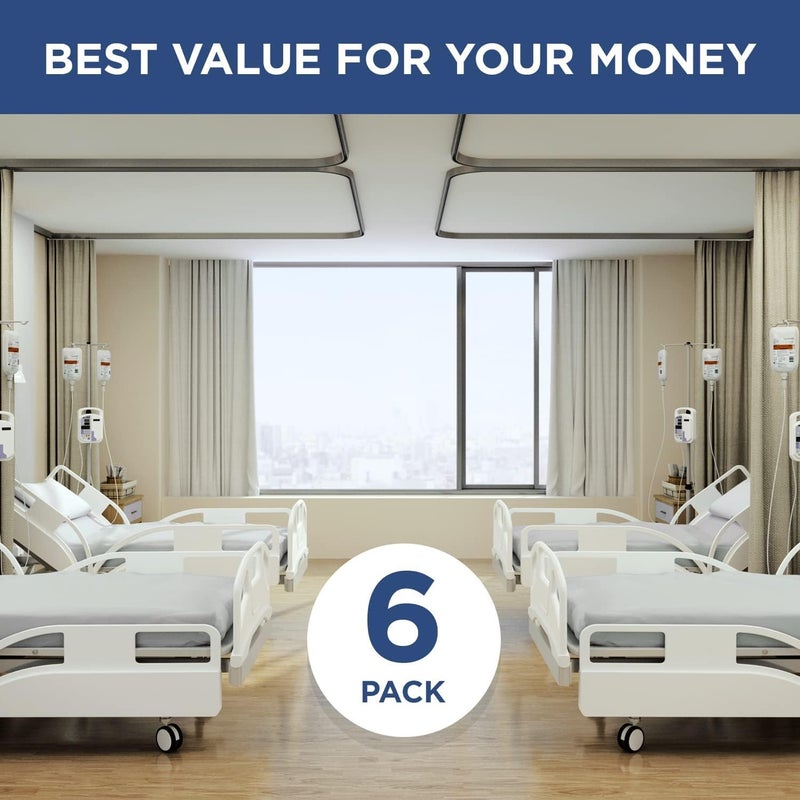 SHOPBEDDING 6 Pack Fitted Hospital Bed Sheets - Cotton Rich Soft Knitted Jersey Sheet 36” x 84” x 12” - Image 5