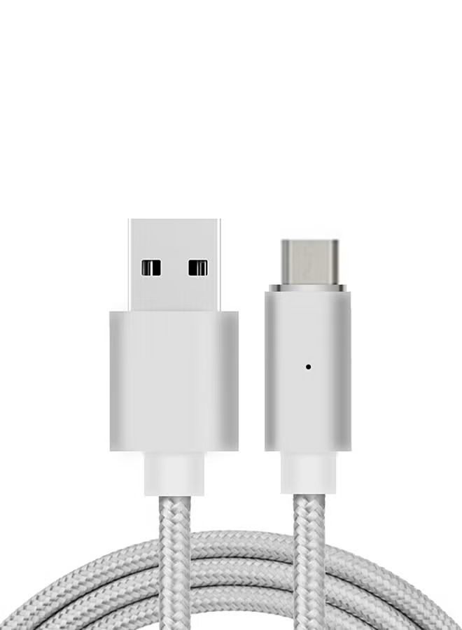 IAF B6 Micro USB Magnetic Charging Data Cable 1meter Silver