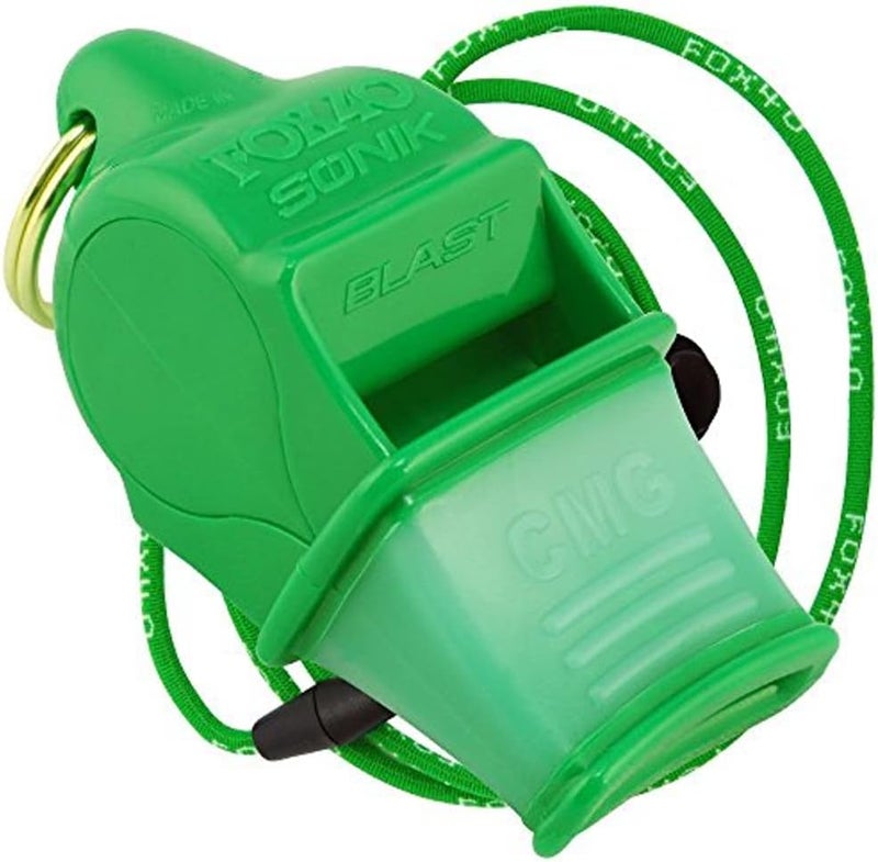 FOX40 Fox 40 Sonik Blast CMG Pealess Safety Whistle 120 dB Green 92031408 - Image 1