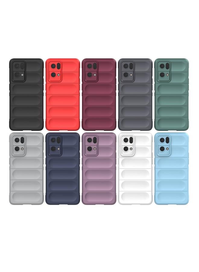 S-TOP Case For OPPO Reno7 Pro 5G Magic Shield TPU + Flannel Phone Case - Image 2