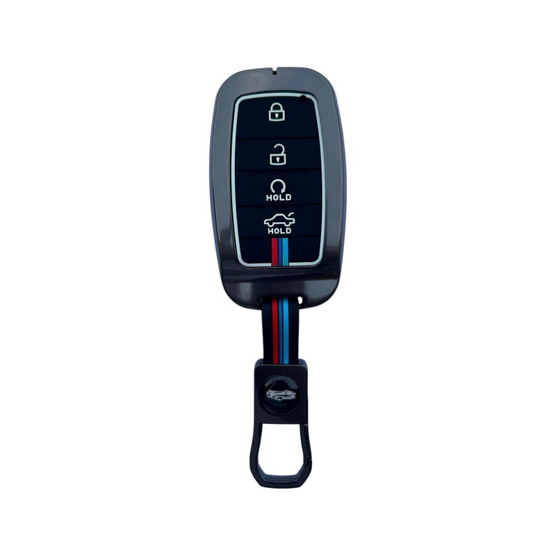 NEODRIFT 'KeyShield' Car Key Cover for KIA Sonet (Shape 4, 04 Buttons) (Durable, Stylish, and 360° Protection) - Image 4