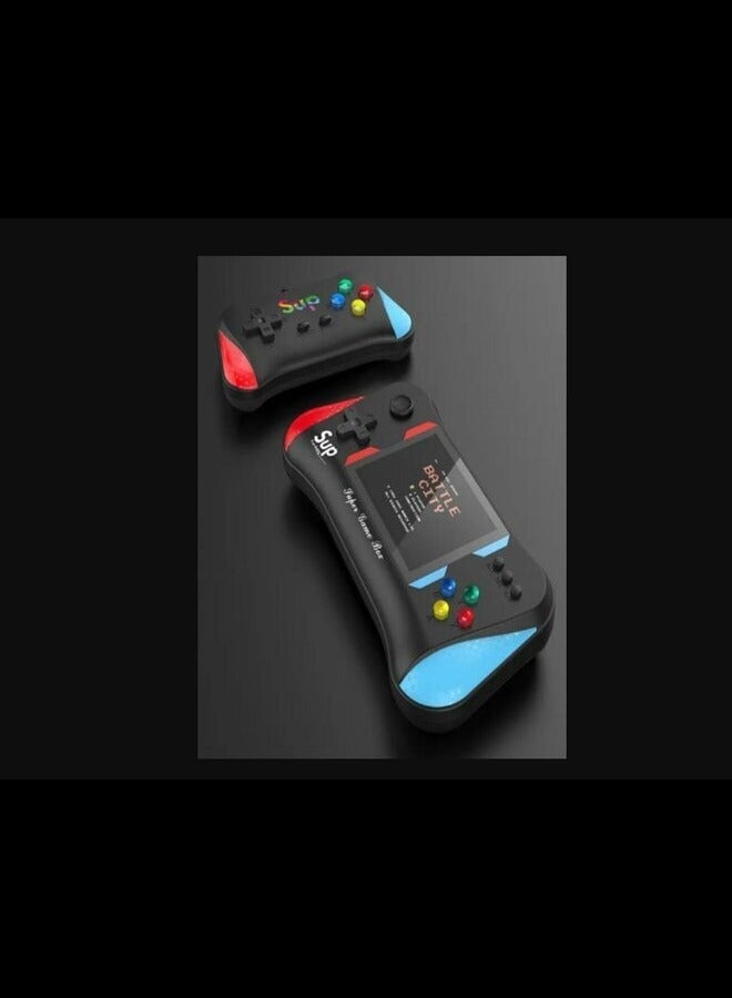 X7M 3.5 inch Game Console Built-in 500+ Video Games TV Support with AV Cable Output and 1 Joystick Rechargeable Game Box (Black) - Image 2