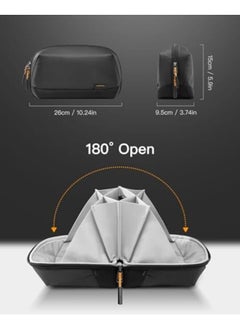 Excefore Electronics Organizer Travel Case Waterproof Tech Pouch Large Travel Friendly Bag For Electronic Accessories Cable Cord Charger Phone Ideal Tech Organizer For On The Go  - Image 2