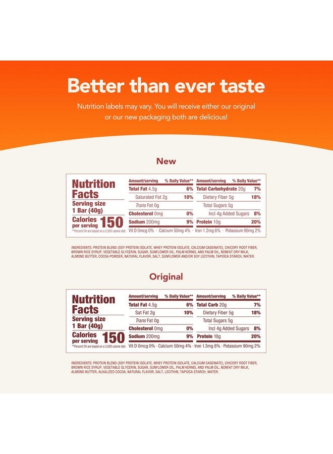 think! Protein Bars with Chicory Root for Fiber, Salted Caramel, Snack Bars without Artificial Sweeteners, 1.4 Oz, 10 Ct - Image 2