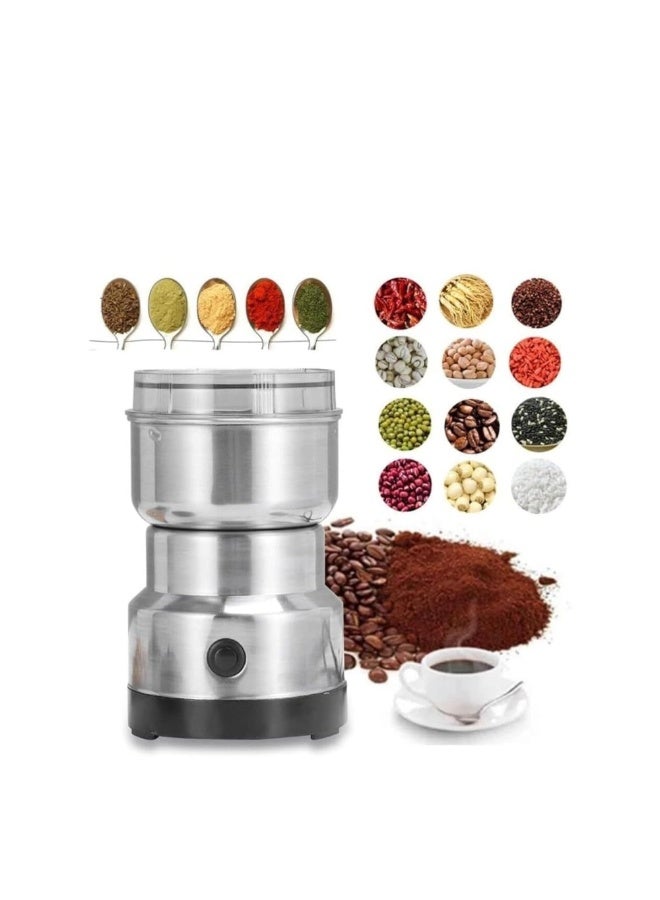ACLIX Stainless Steel Nima Multifunctional Grinder Smash Machine Coffee Beans Electric Grinder and Coffee Maker Household Electric Mixer Grinder - Image 1