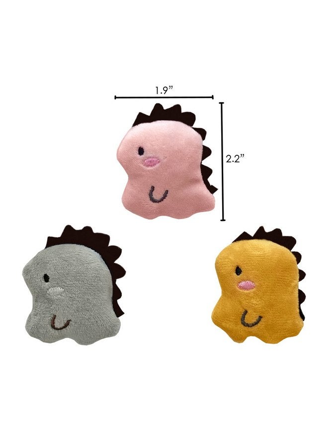 Ymid Select 3 Pcs Cute Small Animal Accessories Toys Dinosaur for Hedgehog Supplies Guinea Pig Hamsters Small Pet Toy Gift Photo Shoot Cage Accessory - Image 2