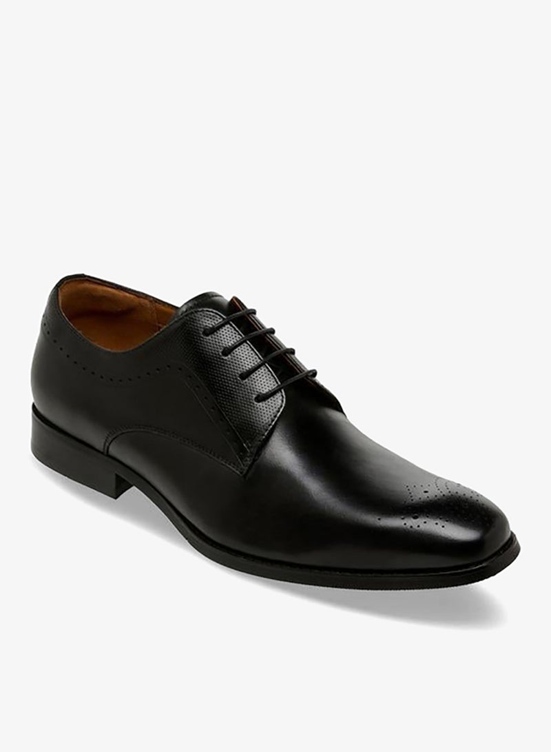 DUCHINI Men Lace-Up Leather Derby Shoes - Image 3
