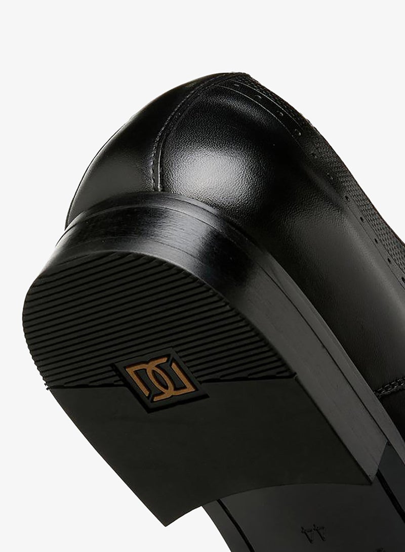 DUCHINI Men Lace-Up Leather Derby Shoes - Image 5