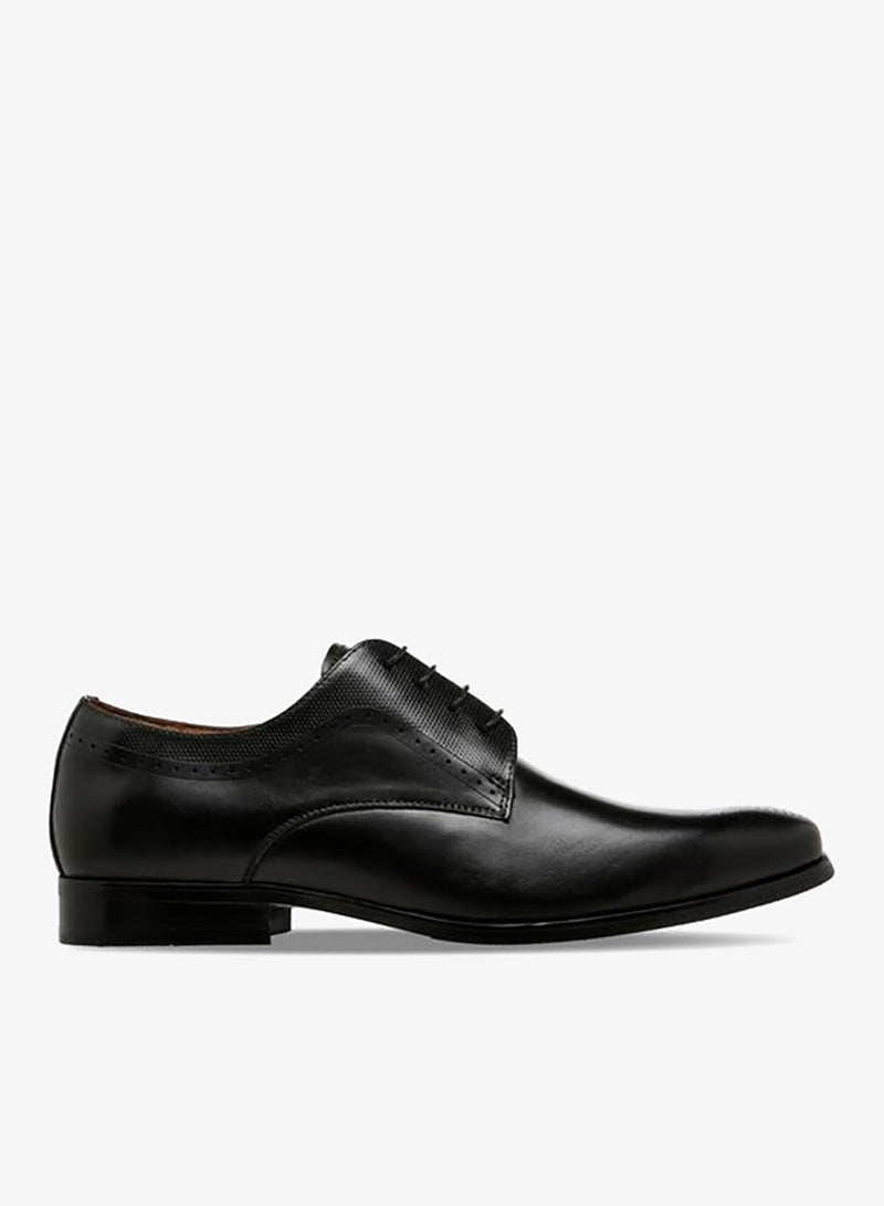DUCHINI Men Lace-Up Leather Derby Shoes - Image 1