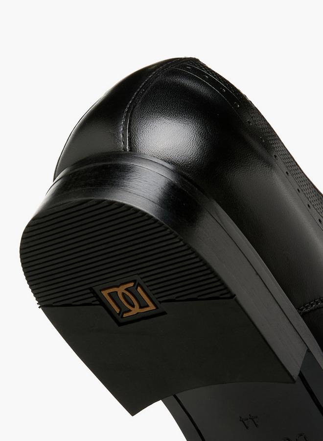 DUCHINI Men Lace-Up Leather Derby Shoes - Image 5