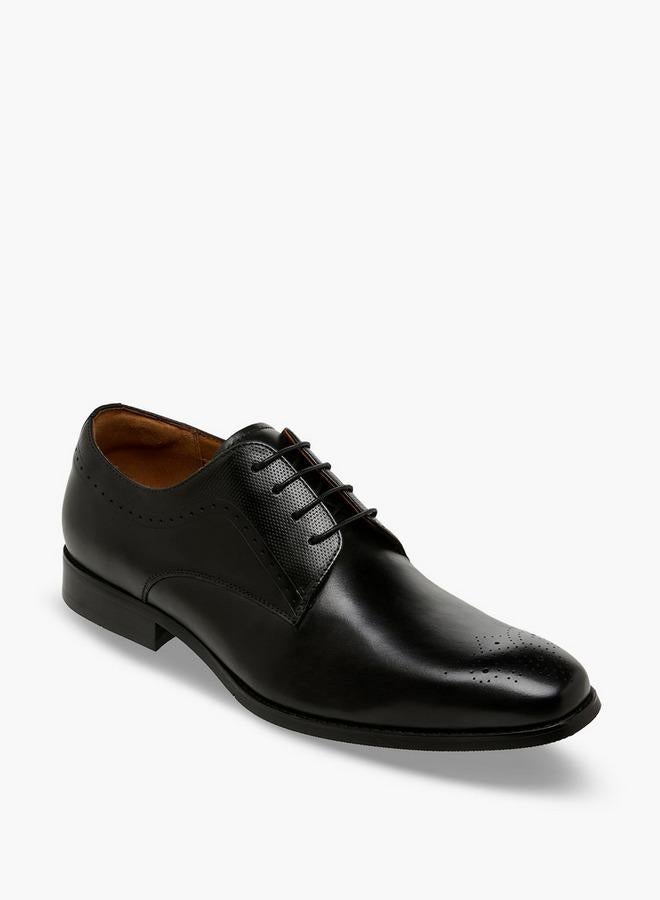DUCHINI Men Lace-Up Leather Derby Shoes - Image 2