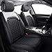 Aierxuan Sparkle Bling Diamond Women Car Seat Covers Waterproof Leather Universal Fit Mazda CX3 CX5 Toyota Highlander Jeep Hyundai Elantra Sonata Accent with Split Bench Full Set Black - Image 2