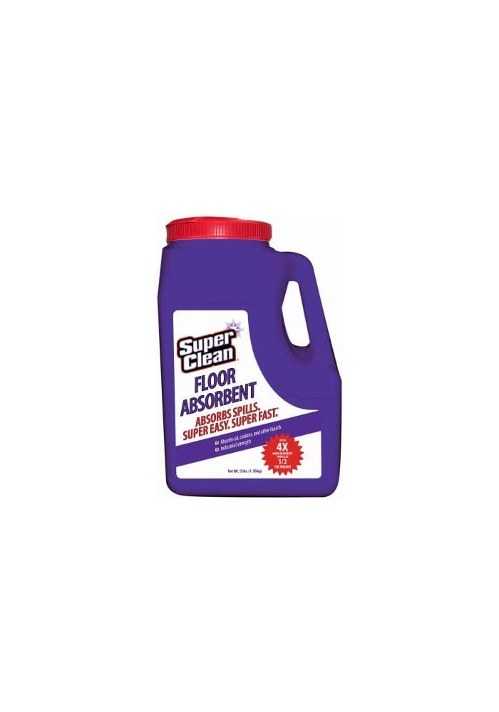 Superclean Floor Absorbent - 3 lbs - Industrial Strength Spill Cleaner - Image 1