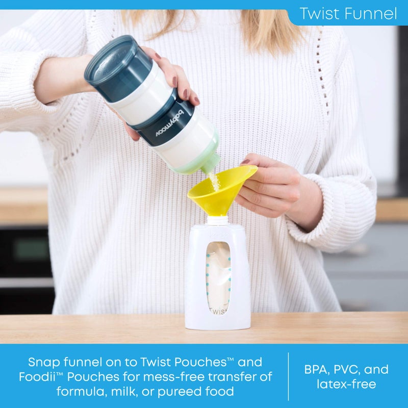 Kiinde Twist Pouch System 2-Piece Funnel Set for Breast Milk, Formula, Baby Food - Image 2