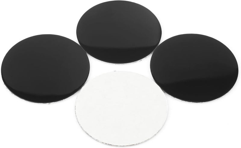 RTRHINOTUNING 4pcs 50mm/1.97in Wheel Center Caps Stickers Black Aluminum Alloy Anti-Rust Badge Emblems Decals - Image 4