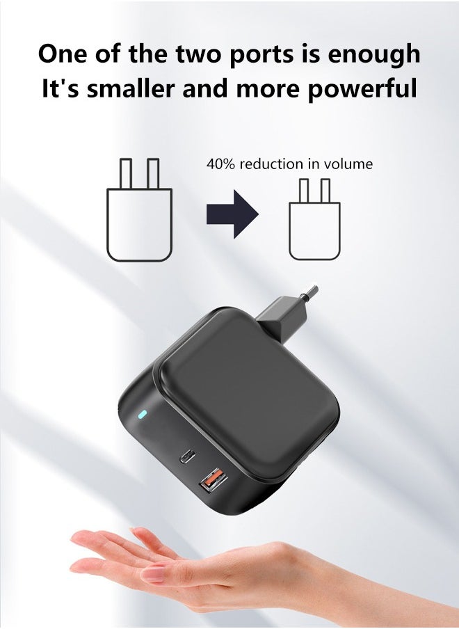 Generic - USB C Charger Cube Fast Charging Block 4 Port PD+QC Power Adapter Multiport Brick Type C Box for iPhone Tablet Android Phone - Image 1
