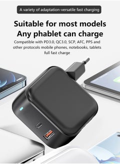 USB C Charger Cube Fast Charging Block 4 Port PD+QC Power Adapter Multiport Brick Type C Box for iPhone Tablet Android Phone