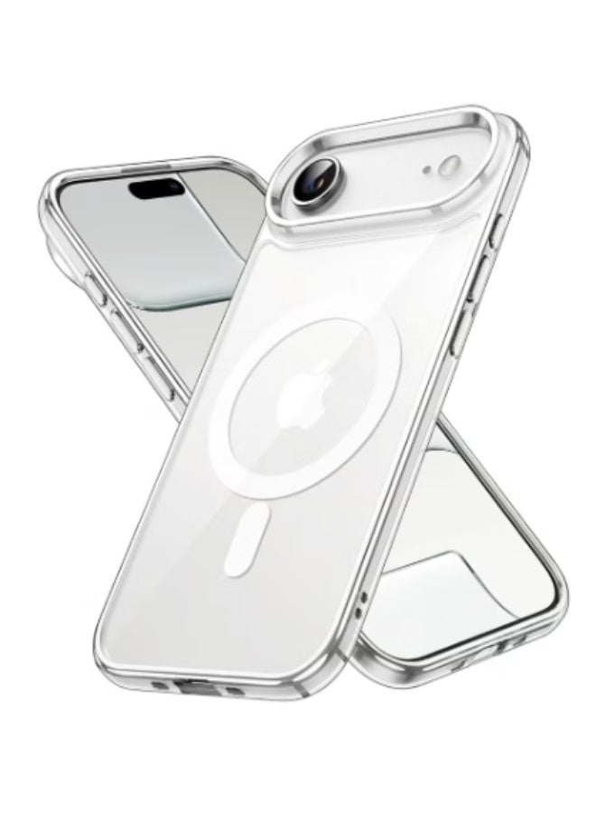 RTZ Case Cover for iPhone 17 Air 6.5 inch, Compatible with MagSafe, Scratch-Resistant Back, Anti-Scratch Clear Back Magnetic Phone Cover