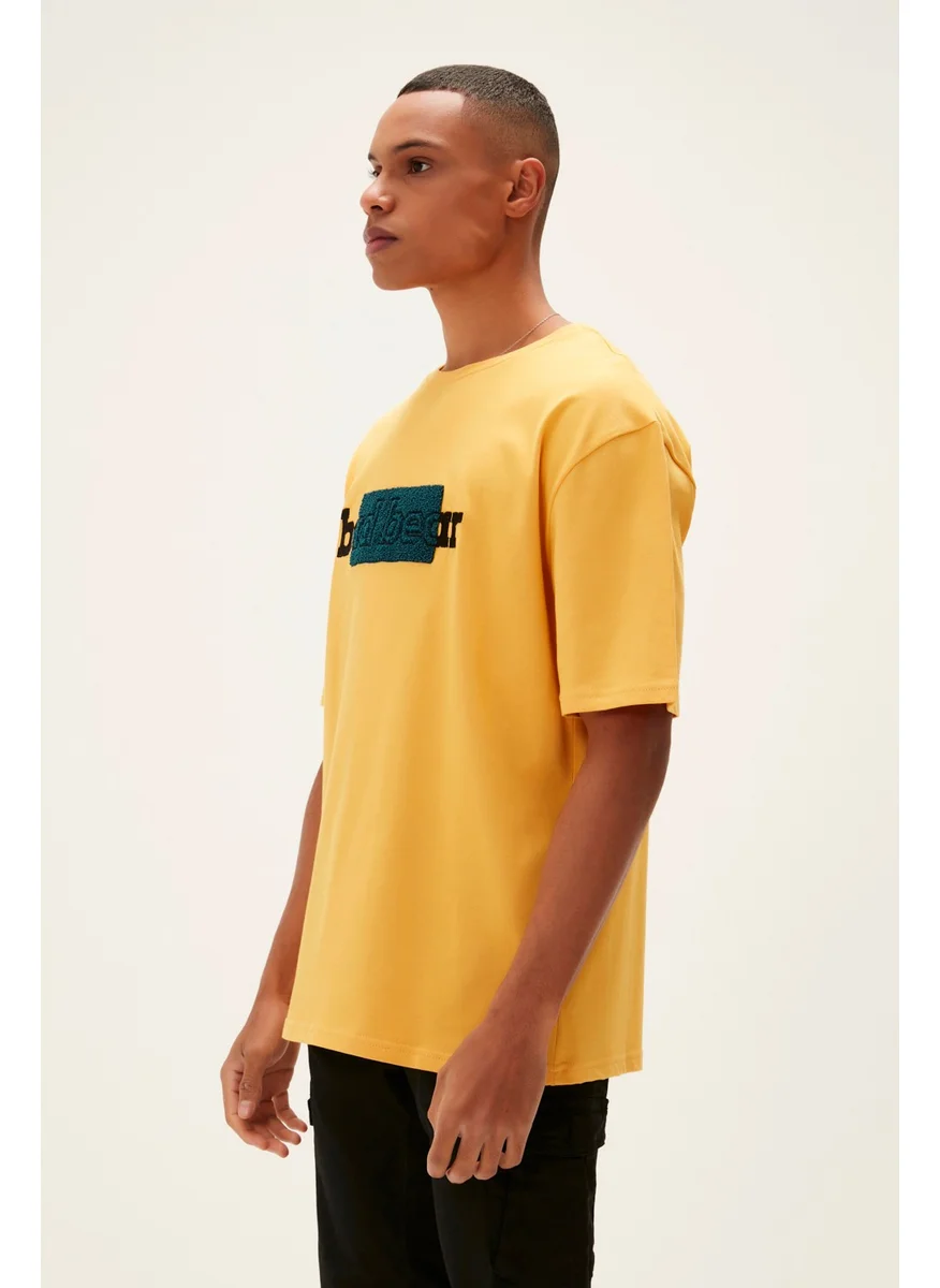 باد بير Badbear Taped Men's T-Shirt Mustard