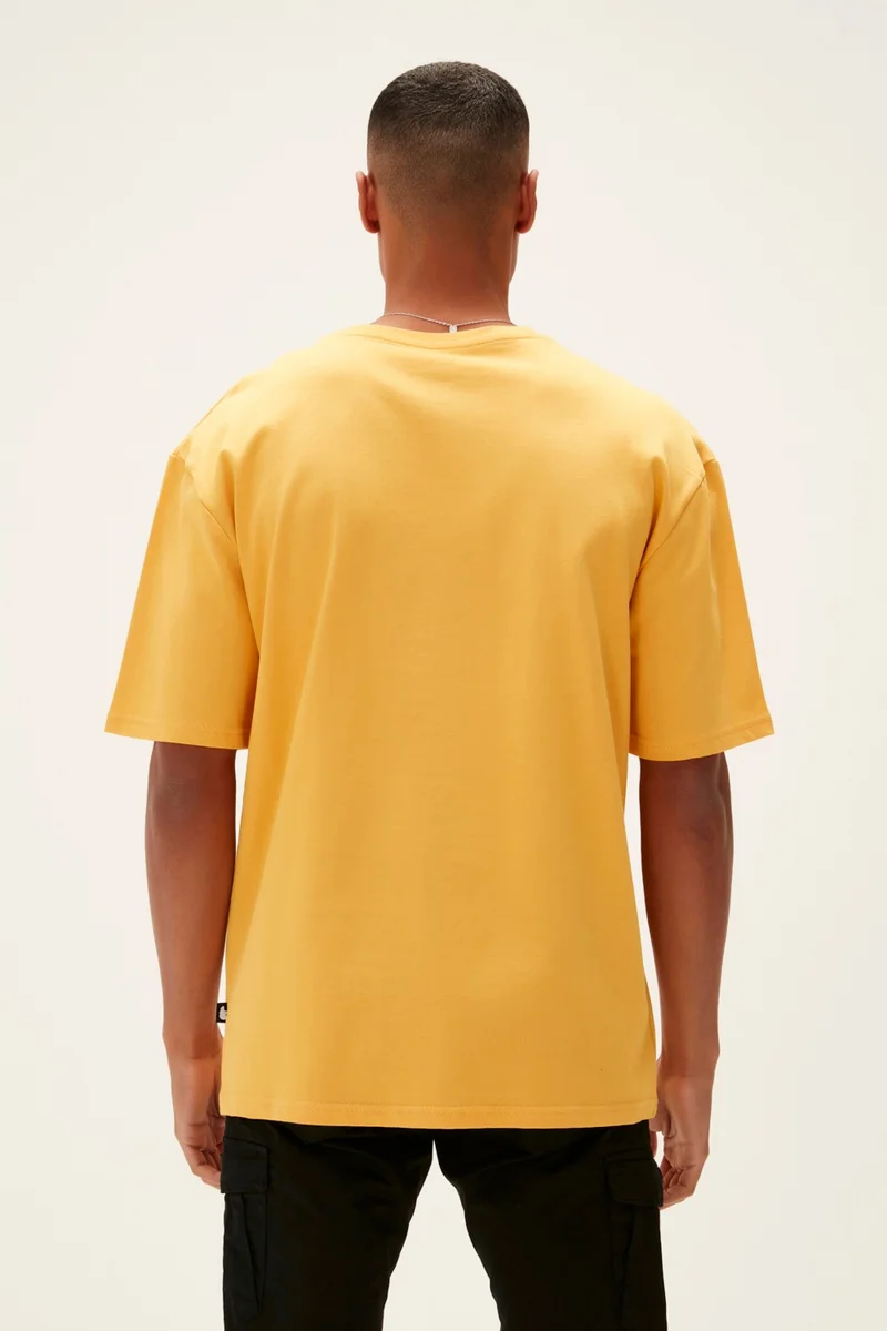 Bad Bear Badbear Taped Men's T-Shirt Mustard