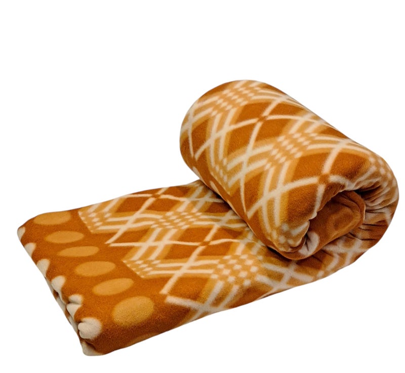 CHANDRAVATI Single Bed ||60x90||Fleece|| Quilt Cover/Duvet Cover/Rajai Cover/Blanket Cover for Winters (CC-Mustard) - Image 2