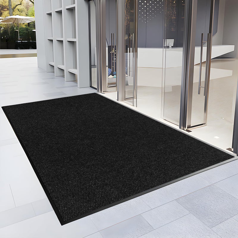 Morefany 4â€² x 6â€² Front Door Mat Indoor Outdoor Entrance, Commercial Floor Mat Heavy Duty Dirt Trapper Entryway Doormat, Custom Size Non Slip Rubber Backing Welcome mat, Door Mat for High Traffic Area - Image 1