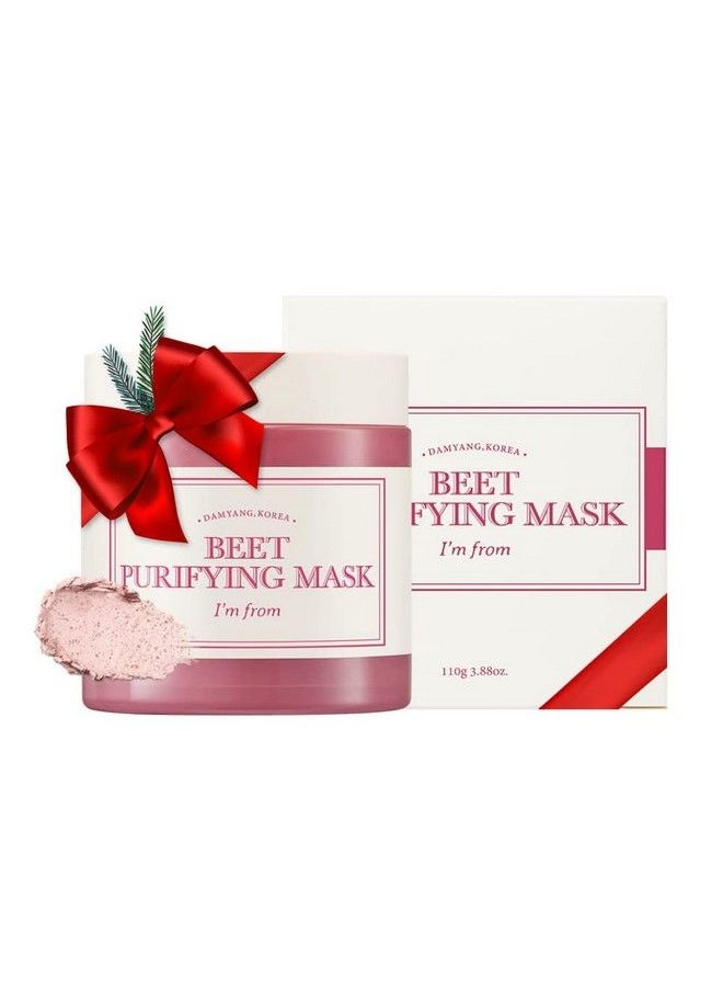 I'M FROM I’M From Beet Purifying Mask Deep Moisturizing Washoff Clay Mask1.5% Red Beet Enzyme Clean The Pores And Control Sebum Soothing Effect For Dry Dull Sensitive Skin 3.88Oz (110G)  - Image 2