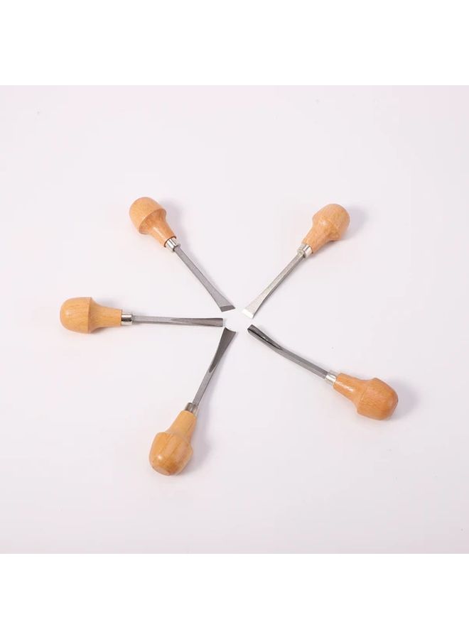 6pcs Wood Carving Chisel Set High Carbon Steel Handcrafted Engraving Tools For DIY Woodworking - Image 5